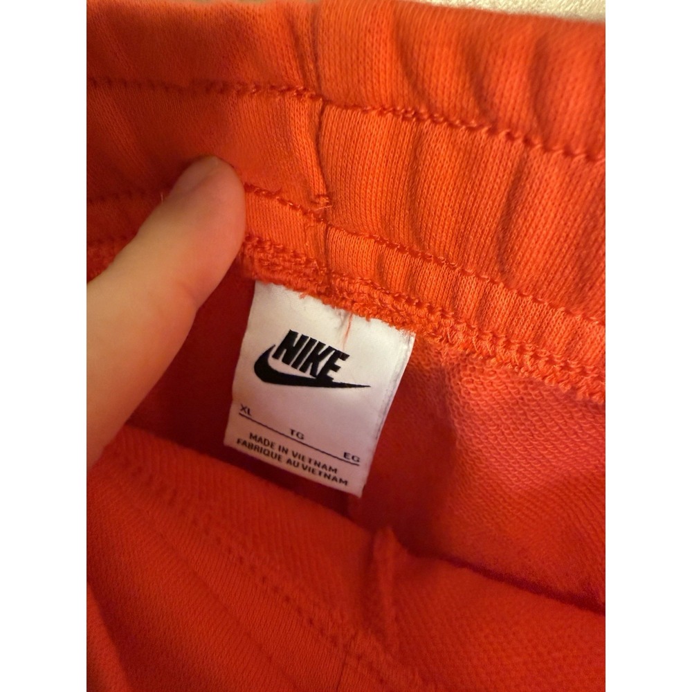 Nike Sportswear Club Fleece Shorts Women's XL Orange Drawstring Lounge Casual - Picture 4 of 14